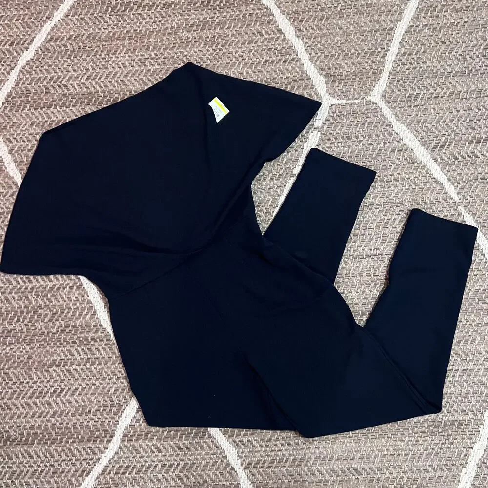 Alexia Admor Jumpsuit Navy Womens Size Large